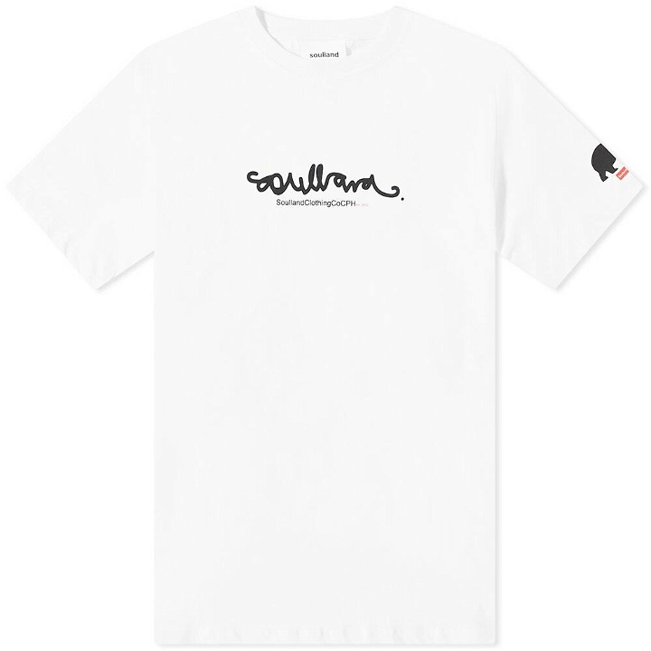 Photo: Soulland Men's 2002 Logo T-Shirt in White