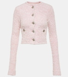 Balenciaga Cropped cotton-blend cardigan