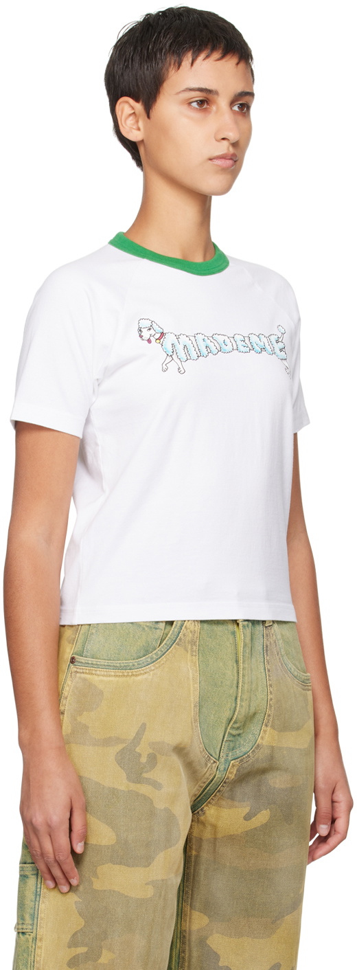 MadeMe White Poodle T-Shirt