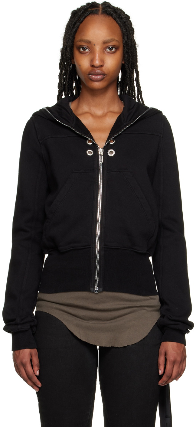 Rick Owens DRKSHDW Black Eyelet Hoodie Rick Owens Drkshdw