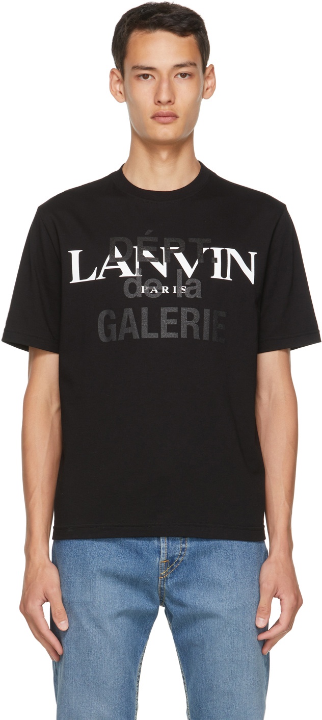 Lanvin Black Gallery Dept. Edition Logo T-Shirt Lanvin