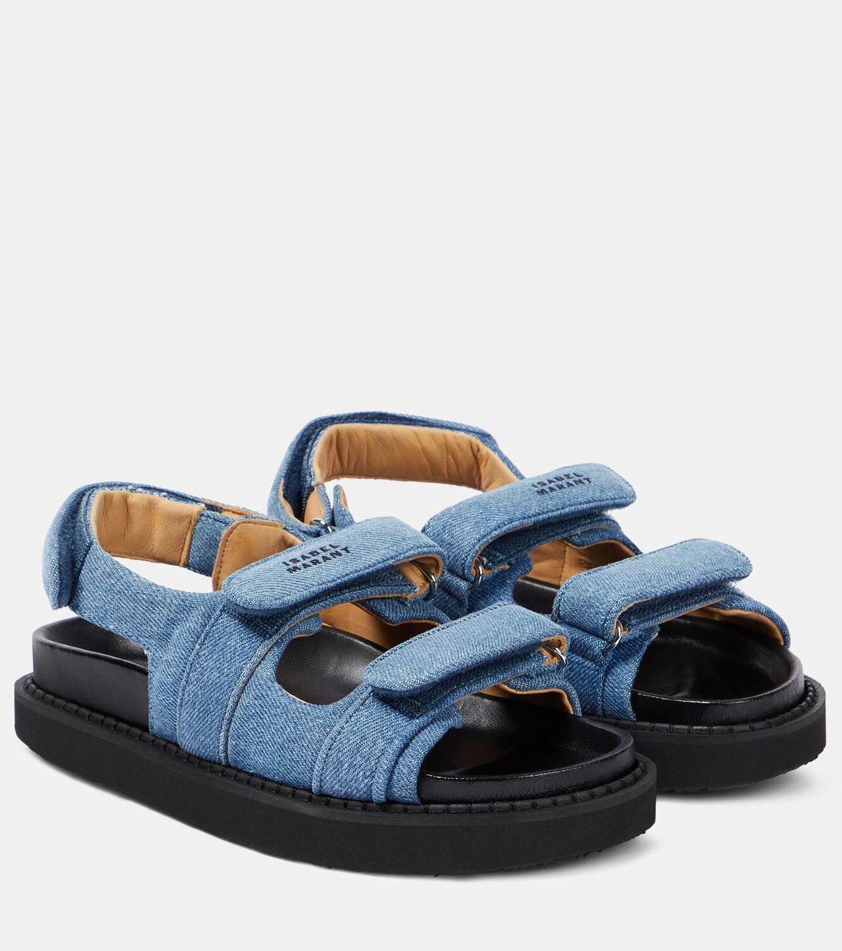 サンダル・ミュール ISABEL MARANT 'Lenny' sandals Blue Lennyo studded suede sandals in blue - Isabel Marant | Mytheresa