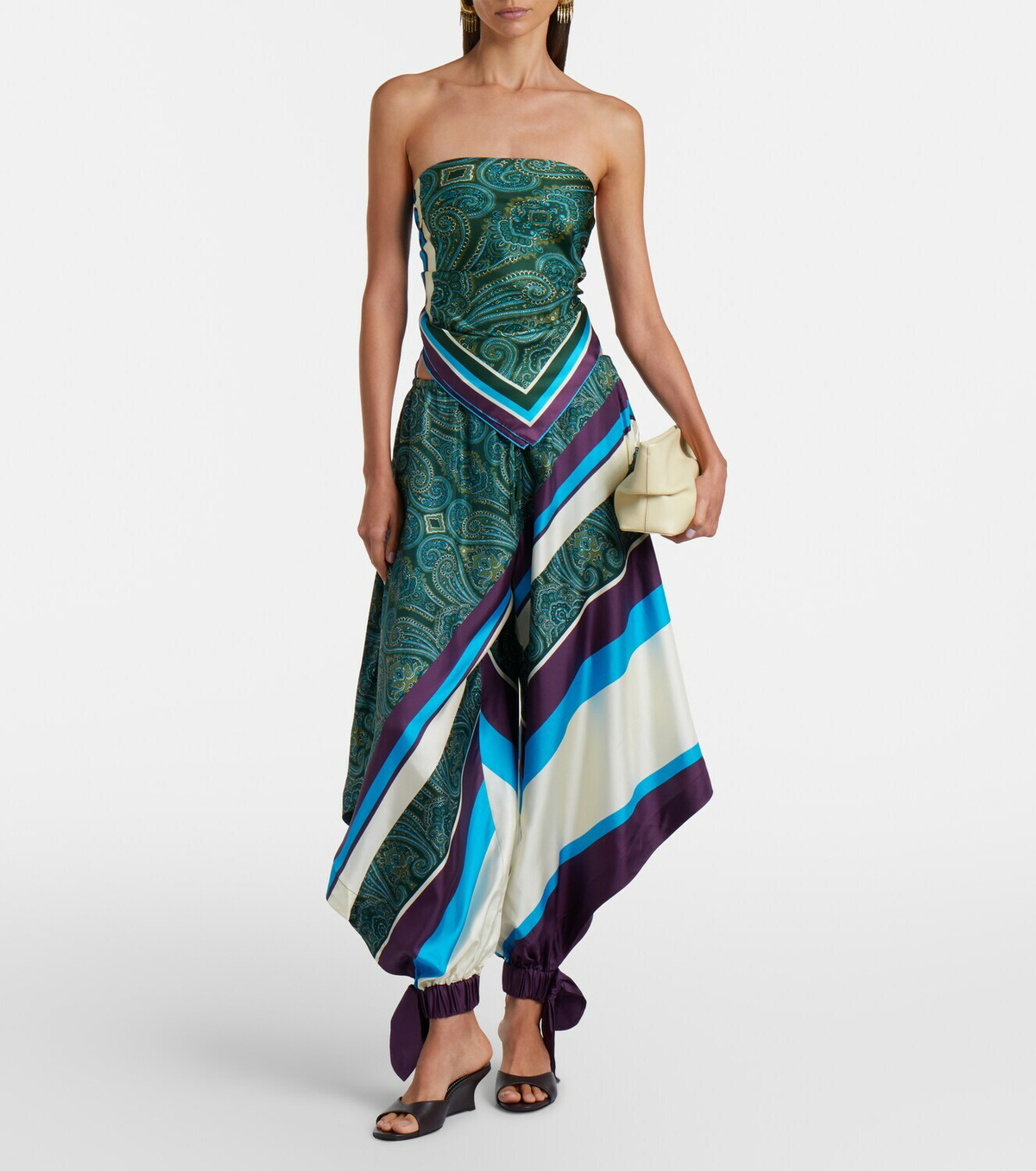 Alémais Joni printed silk twill scarf