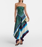 Alémais Joni printed silk twill scarf