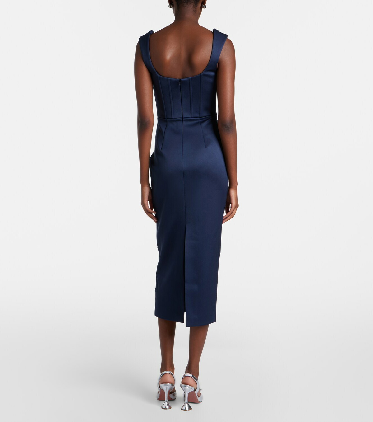 Rebecca Vallance Ayla embellished satin cocktail dress