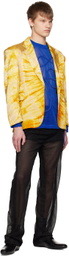 Tokyo James Blue Metallic Sweater