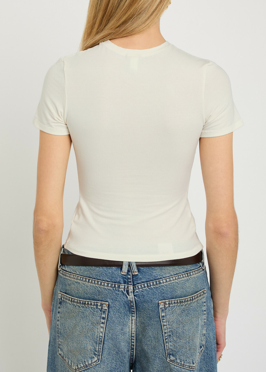 Skims Cotton-jersey T-shirt Off White