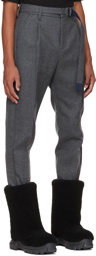 sacai Gray Belted Trousers