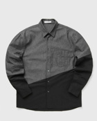 Jw Anderson Two Tone Classic Fit Shirt Grey - Mens - Longsleeves