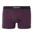 TOM FORD - Stretch-Cotton Jersey Boxer Briefs - Purple