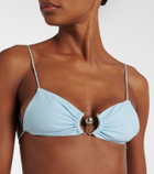 Christopher Esber Ring-detail ruched bikini top