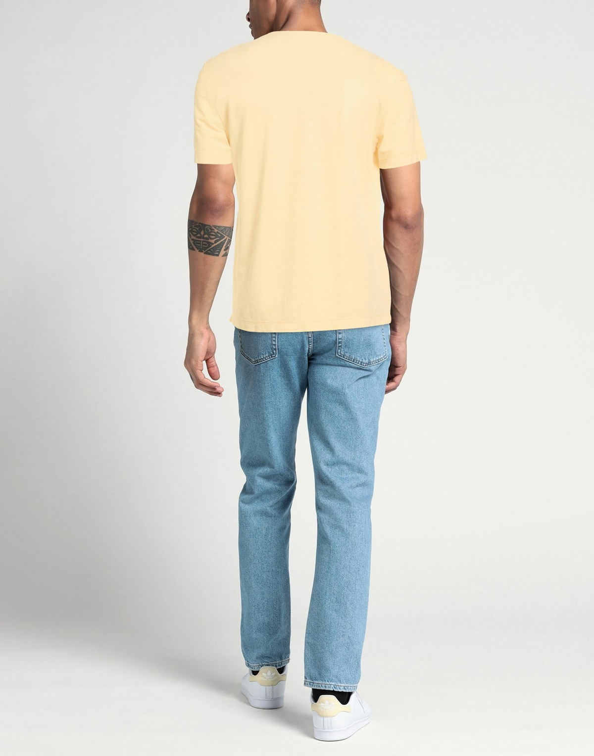 Drumohr Mens T-shirt Pastel in Yellow