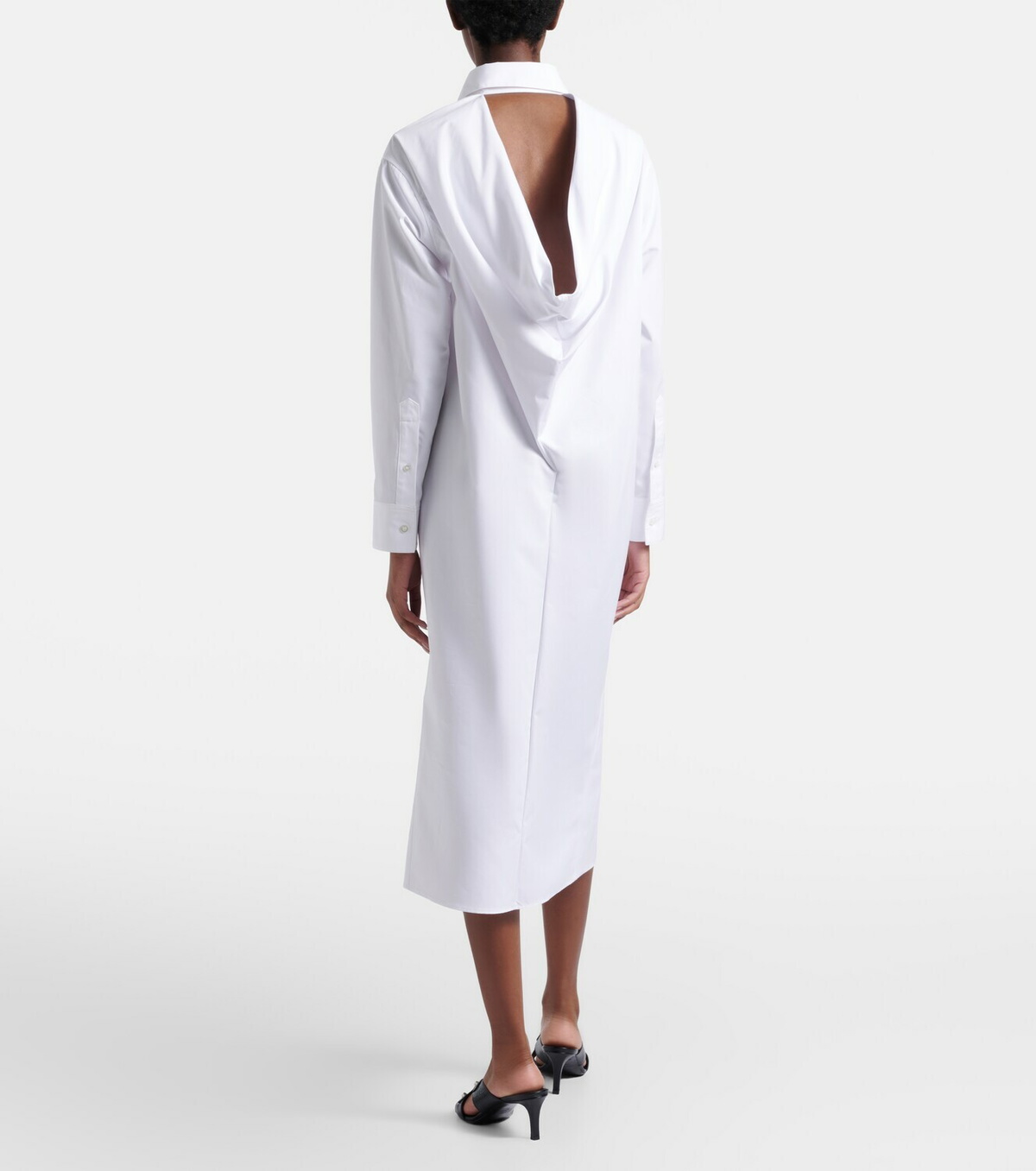 Balenciaga Cotton poplin shirt dress