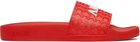 AMIRI Red MA Quad Pool Slides