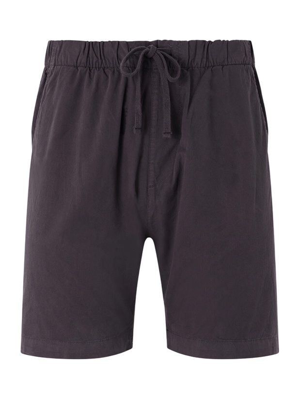 Photo: Hartford - Joggy Straight-Leg Cotton Drawstring Shorts - Blue