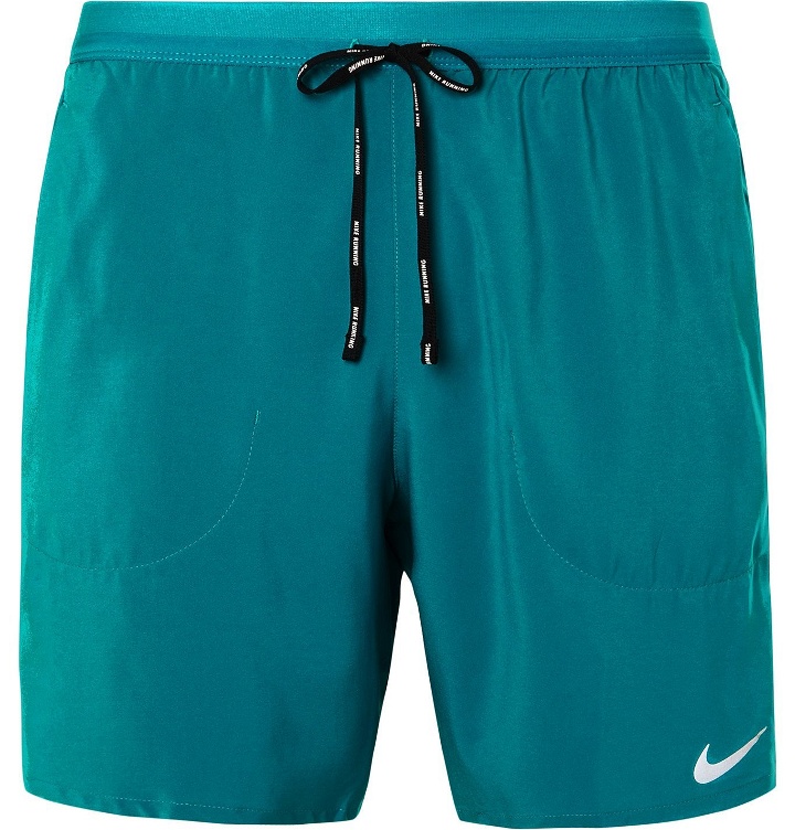 Photo: Nike Running - Flex Stride 2-in-1 Dri-FIT Stretch-Shell Running Shorts - Blue