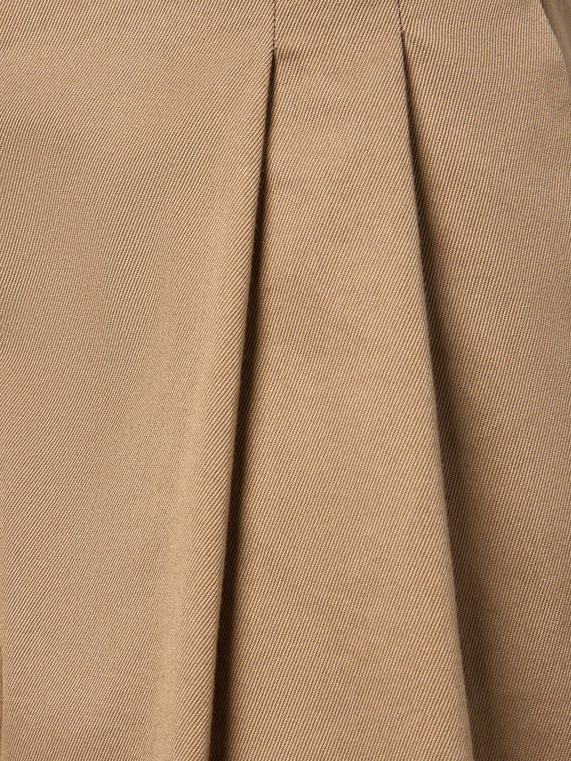 【送料&関税込】'S Max Mara Black Cotton Dina Pant S MAX MARA Dina Cotton Gabardine Wide Pants S Max Mara