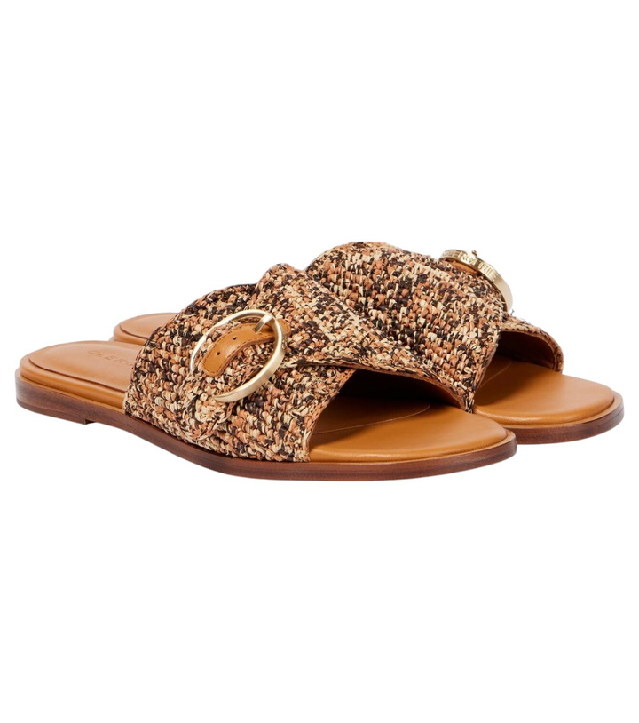 Photo: Clergerie Irme raffia slides