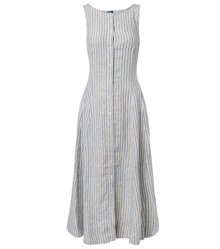 Photo: Polo Ralph Lauren Striped linen midi dress