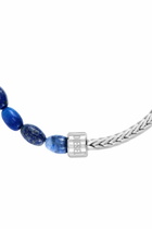 Diesel Lapis Beaded Bracelet - Bracelets - Unisex - Silver