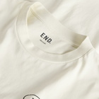 END. Worn Established T-shirt in Smoke White
