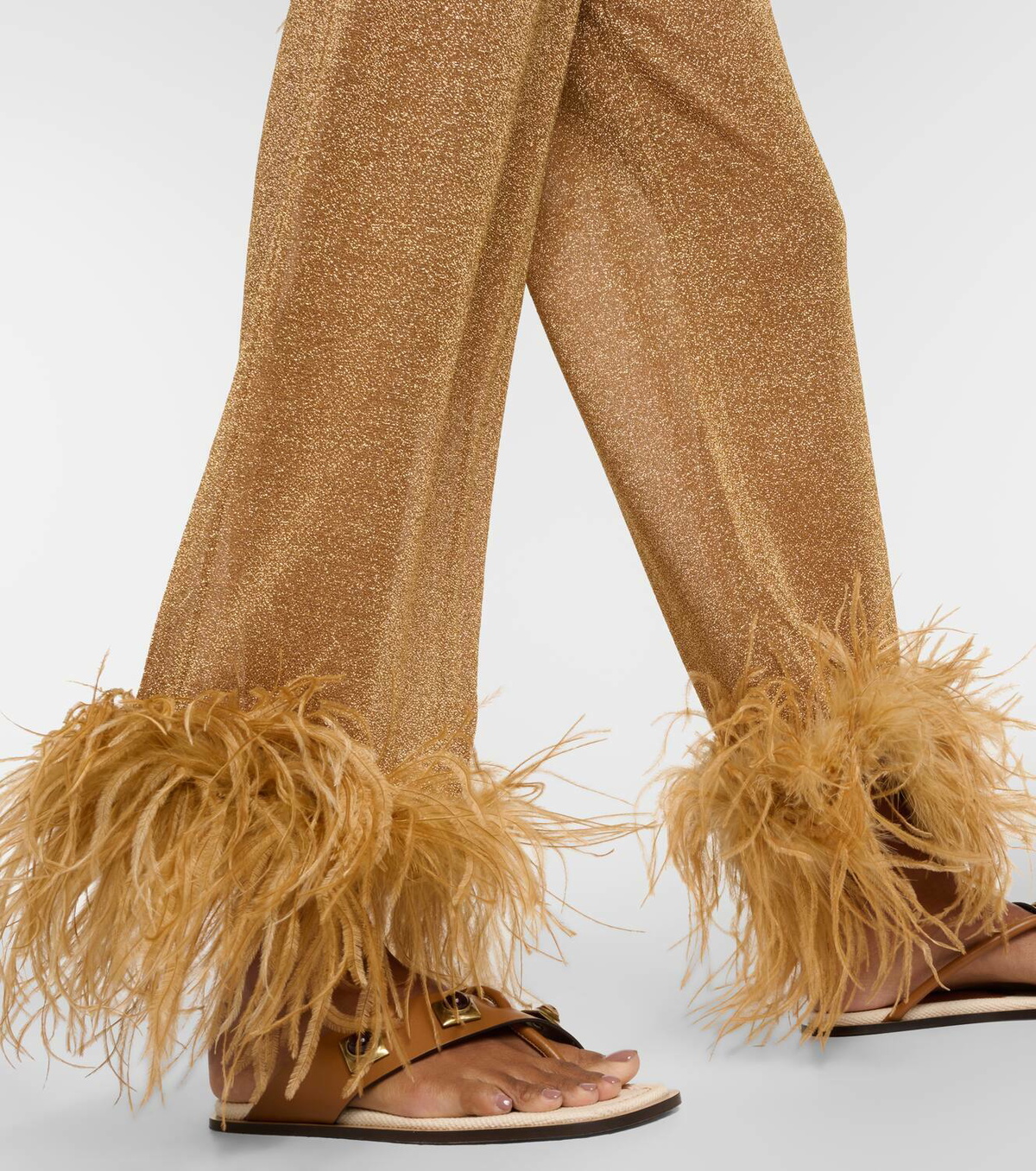 Oséree Lumière Plumage wide-leg pants Oseree
