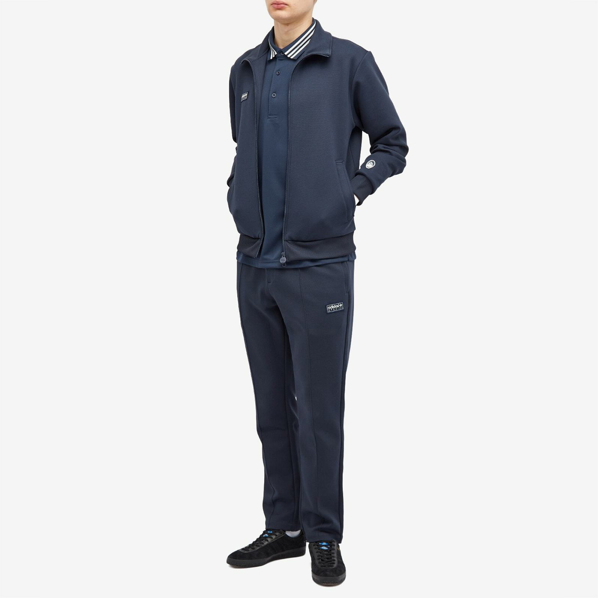 Adidas Statement Men's Adidas SPZL Angelzarke Track Top in Night Navy/Chalk White