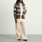 Levi's Women's Fairisle Zip Jumper in Walnut