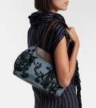 Dries Van Noten Embellished twill shoulder bag