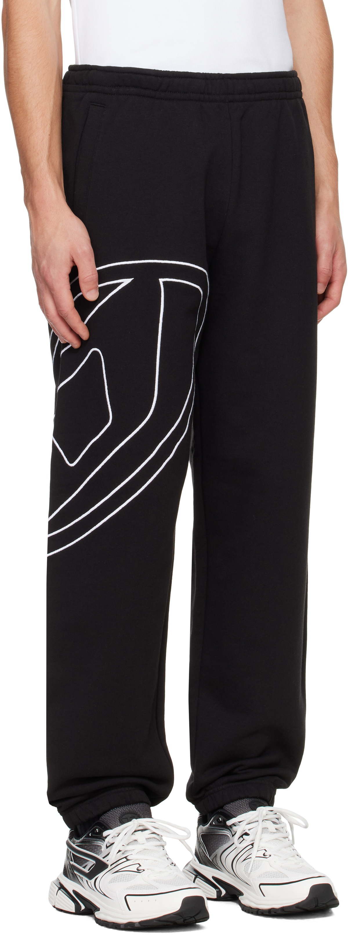 Diesel Black P-Marky-Megoval-D Sweatpants Diesel
