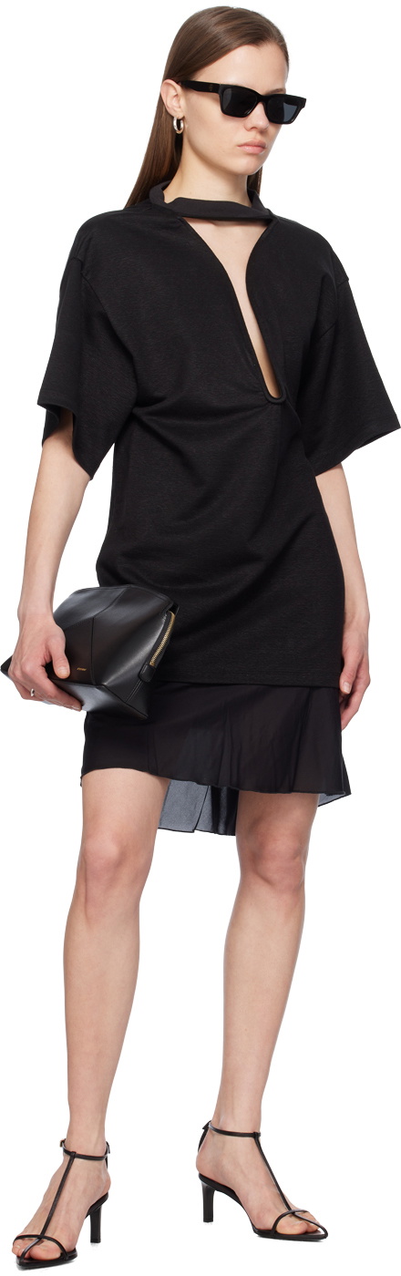 victoria beckham black cut out dress Cut-Out Gown In Black