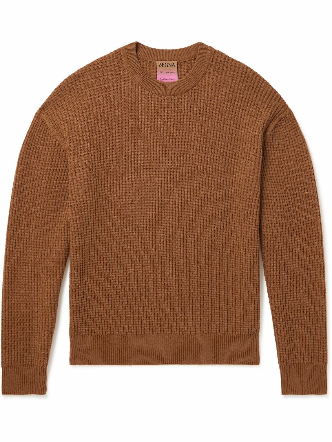 ZEGNA x The Elder Statesman - Waffle-Knit Oasi Cashmere Sweater