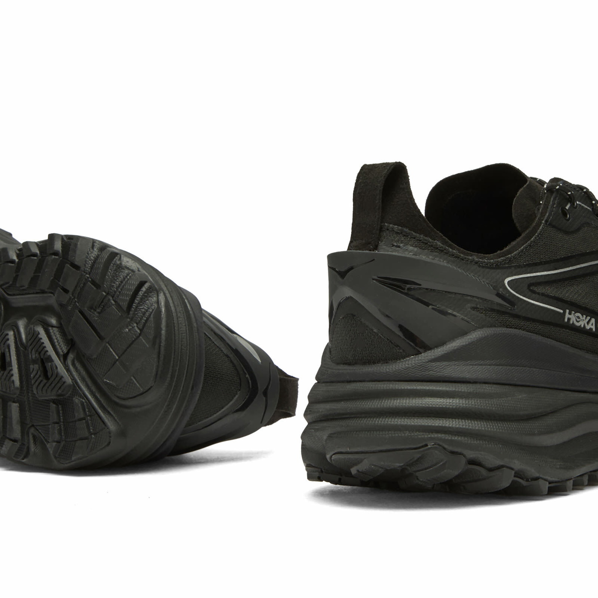 HOKA ONE ONE U Stinson One7 Sneaker in Black/Silver