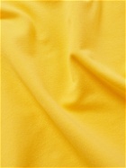 Stone Island - Logo-Appliquéd Cotton-Blend Jersey Hoodie - Yellow