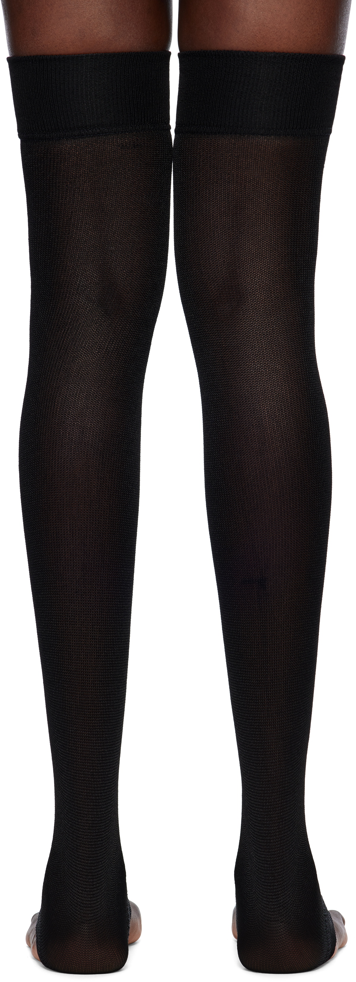 Julie Kegels Black Thong Socks