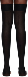 Julie Kegels Black Thong Socks