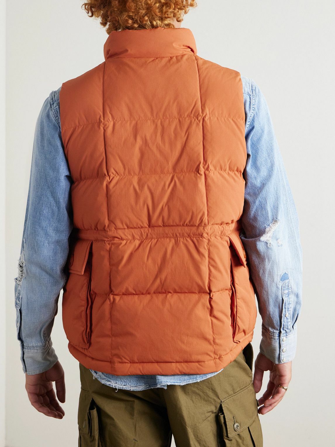 FrizmWORKS - Karakoram Quilted Nylon Down Gilet - Orange