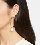 Magda Butrym - Pearl and crystal-embellished earrings