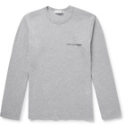 Comme des Garçons SHIRT - Slim-Fit Logo-Print Mélange Cotton-Jersey T-Shirt - Gray