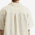 Merely Made Men's Floral Cut Work Shirt in Pearl Ivory