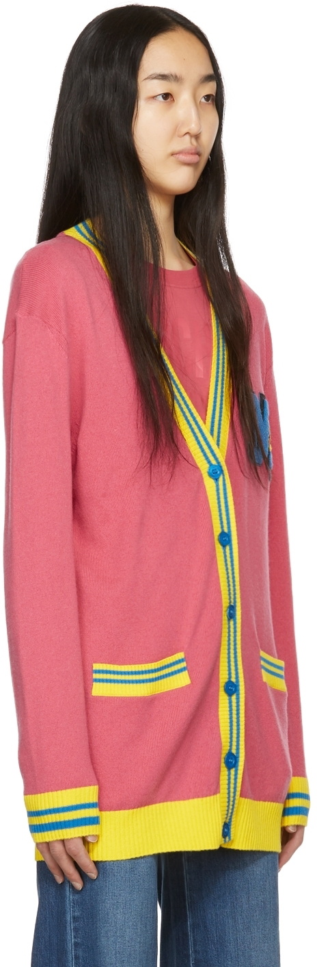 Pink varsity outlet cardigan