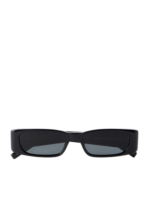 Photo: SAINT LAURENT - SL 942 Square-Frame Recycled Acetate Sunglasses - Black