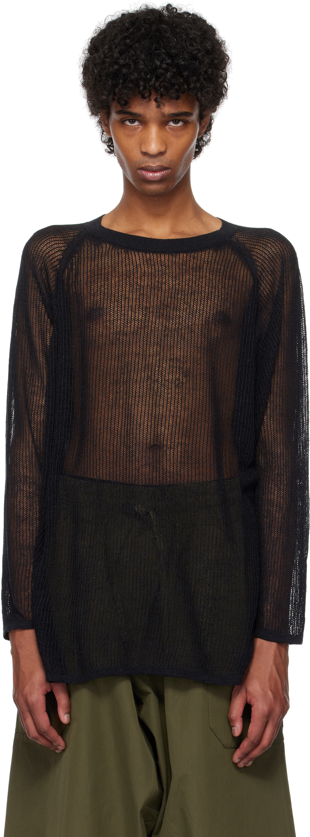 Jan-Jan Van Essche Black Knit #52 Sweater Jan-Jan Van Essche