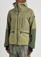 Moncler Grenoble Fussen Hooded Shell ski Jacket Green