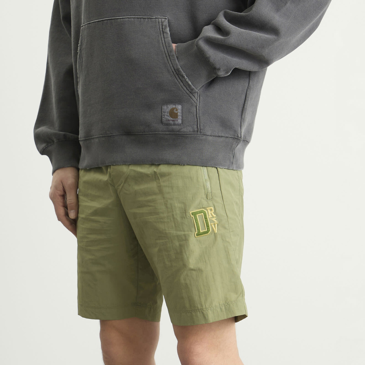 Diadora Men's Run Valley Shorts in Sage Green