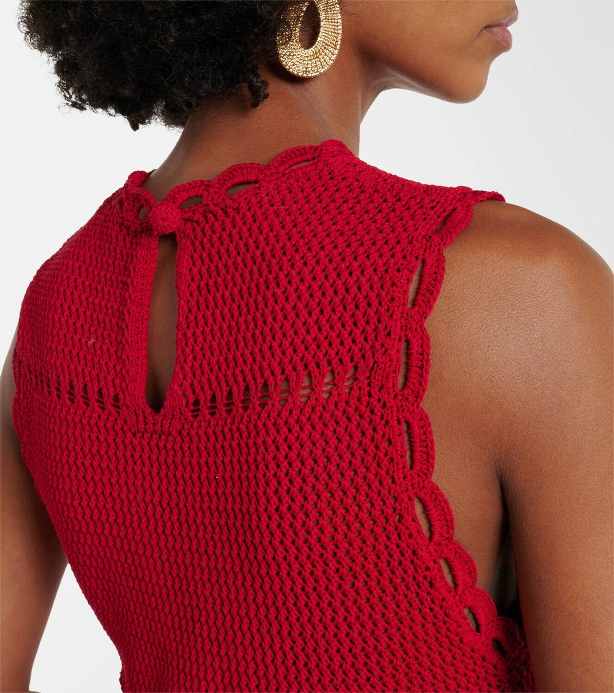 Erdem Cotton crochet minidress