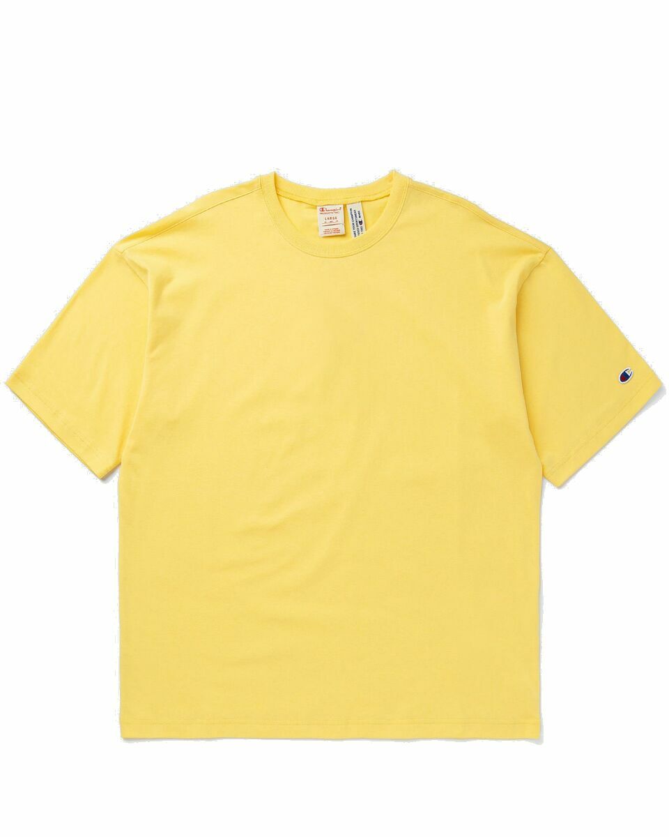 Photo: Champion T T Shirt Yellow - Mens - Shortsleeves