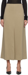 BITE Taupe Vented Maxi Skirt