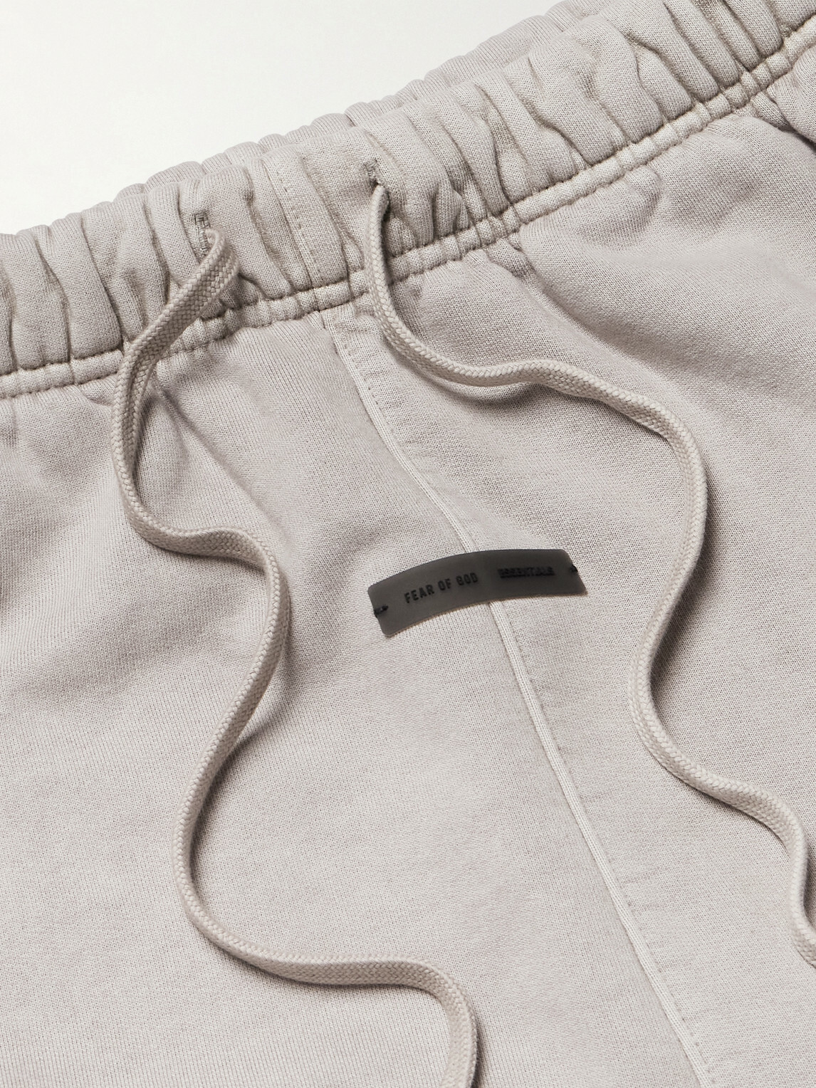 FEAR OF GOD ESSENTIALS - Logo-Print Cotton-Jersey Sweatpants - Gray