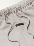 FEAR OF GOD ESSENTIALS - Logo-Print Cotton-Jersey Sweatpants - Gray